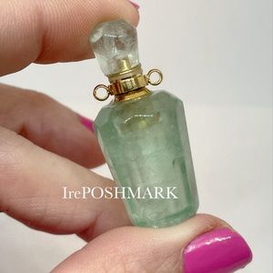 Green Aventurine Gemstone Bottle holds Perfume and essential